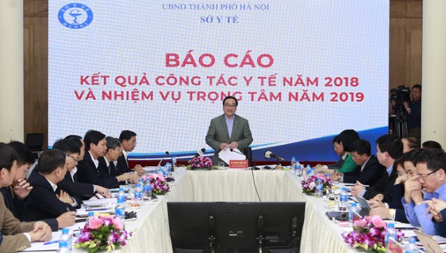 Phó Chủ tịch Phùng Thị Hồng Hà tham dự buổi làm việc của Bí thư Thành ủy với Sở Y tế